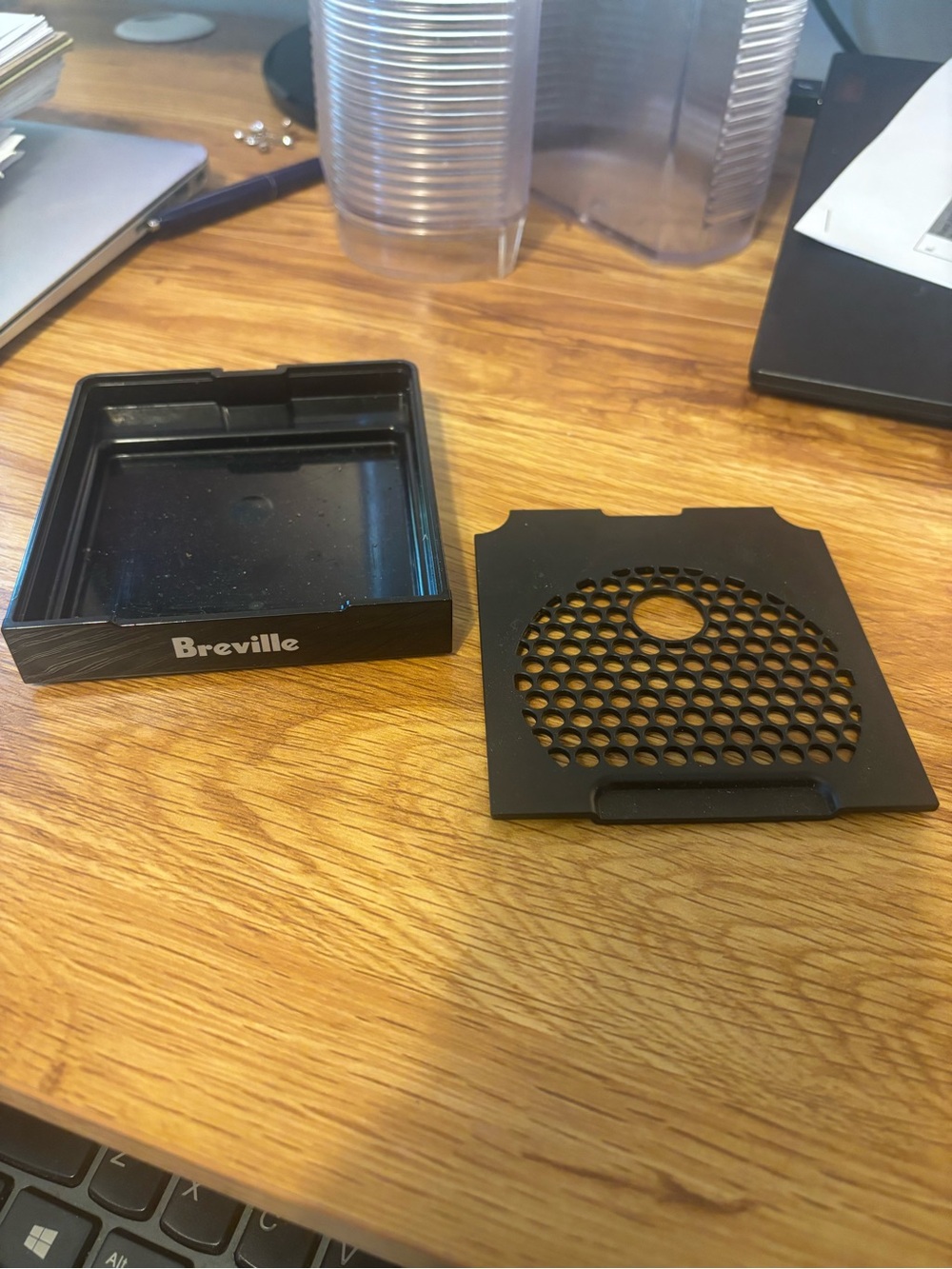 Breville Nespresso Vertuo Black Drip Tray and Honeycomb Filter Cover Set